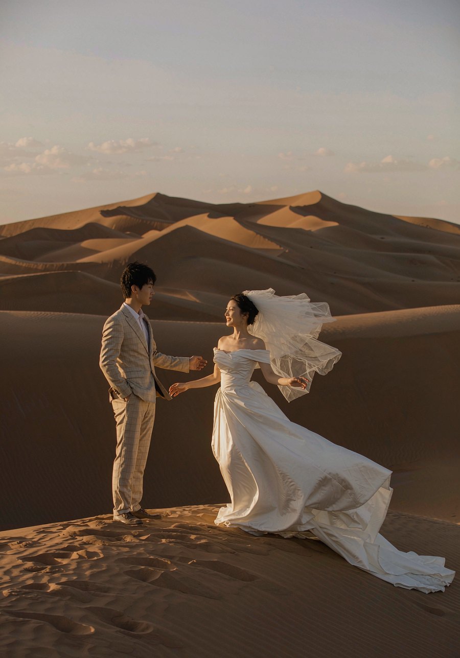 沙漠大片 AI婚纱照样片