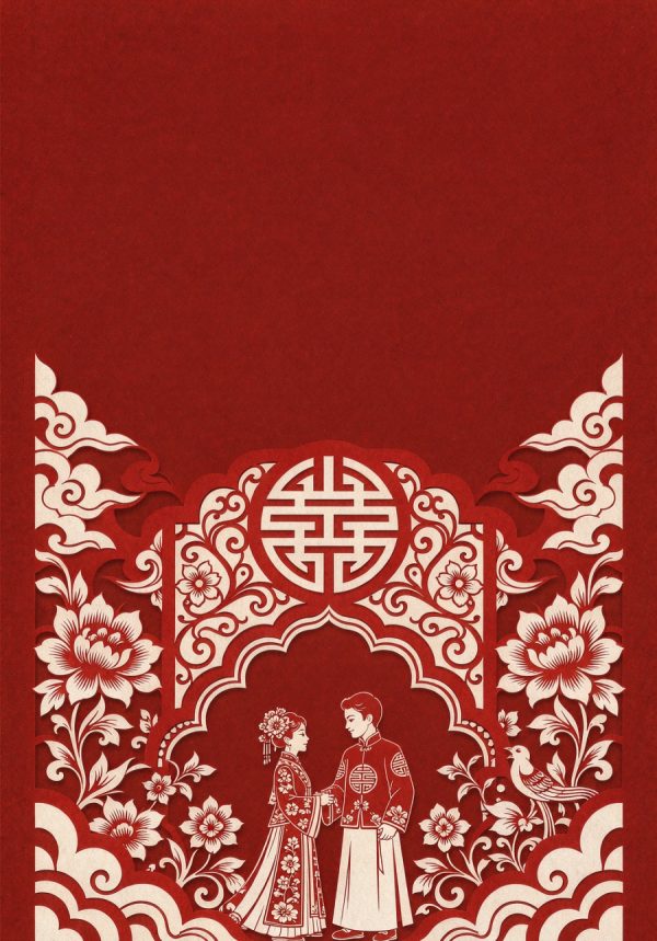 剪纸喜帖