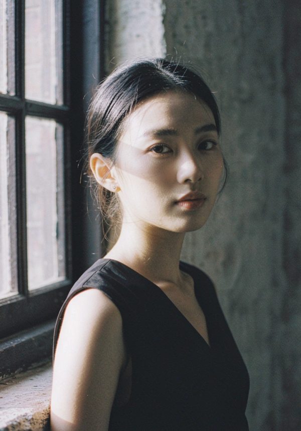 窗边侧光 · 情绪特写