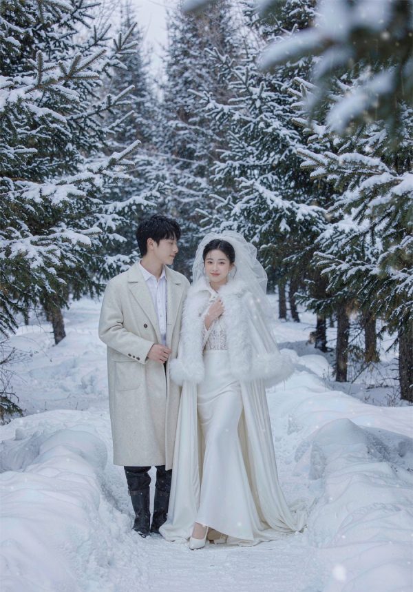 雪景白纱